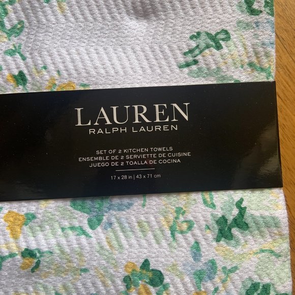 Ralph Lauren Spring Floral #2 Kitchen Towel Set - Picture 2 of 3
